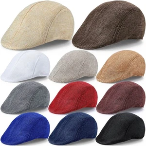 11 Pieces Men's Flat Cap Irish Hats Newsboy Hats for Men Cabbie Hunting Cap W... - Picture 1 of 6
