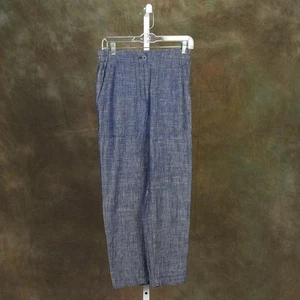 Eileen Fisher Relaxed Casual Linen Elastic Waist Pant Size XXS - Picture 1 of 2