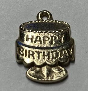 James Avery 14K Gold (4g) Birthday Cake Charm. Retired. Engraved. - Picture 1 of 6