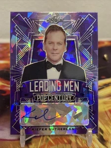 2021 Leaf Pop Century Kiefer Sutherland Leading Men Crystal Purple Auto /15 - Bild 1 von 2