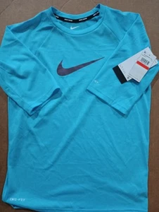NWT Boys Large Nike Swim Upf40 Hydroguard Short Sleeve T Shirt! F91 - Picture 1 of 6