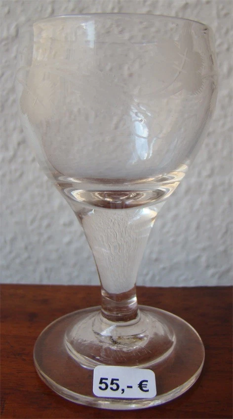 173❚ antikes Glas, Schnapsglas, Likörglas, mit Abriss und von ca. 1850-1900 - Bild 1 von 1