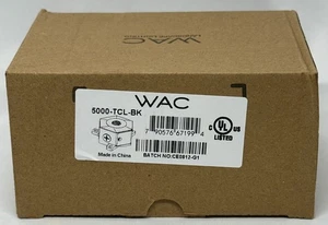 WAC Lighting Large Tree Mount Junction Box 5000-TCL-BK, Open Box but Looks NEW - Picture 1 of 3