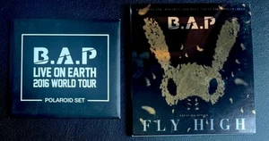 B.A.P FLY HIGH Japan 6th Single CD + Live On Earth 2016 World Tour Polaroid Set - Picture 1 of 6