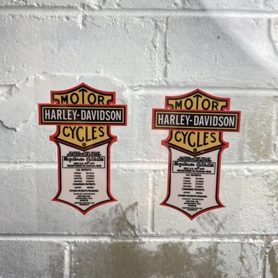 Harley-Davidson - Calcomanías de patente | Duo Glide Hydra Glide 1958-1964 | FL FLH Foto 1 de 4