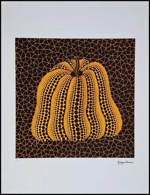 YAHOI KUSAMA * Pumpkin * 65 x 50 cm * Lithografie*Kunstdruck*limitiert # 29/500 - Bild 1 von 4