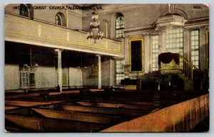 Vintage Postcard Interior Christ Church Alexandria VA A.C. Bosselman - Picture 1 of 2