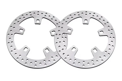 Disco de rotor de freio dianteiro 2x 11,8" compatível com Harley CVO Tri Glide Freewheeler - Imagem 1 de 4