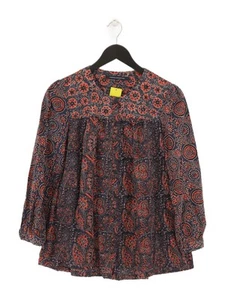 French Connection Women's Top UK 8 Blue 100% Cotton Basic - Picture 1 of 5