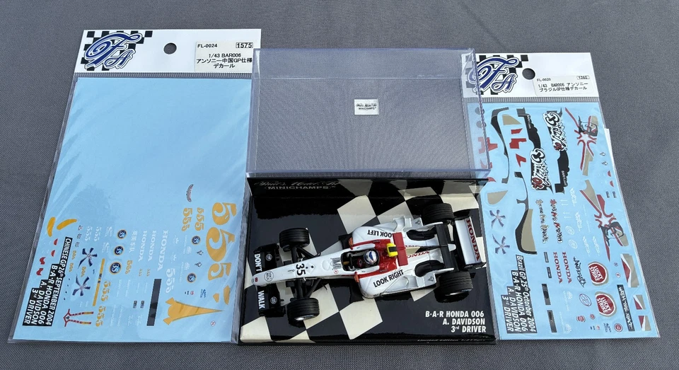 1/43 Minichamps Conversion Kit BAR Honda 006 3rd Driver A. Davidson 2004 - Bild 1 von 4