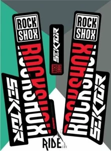 RockShox Sektor 2018 Red Replica Decals - Picture 1 of 1