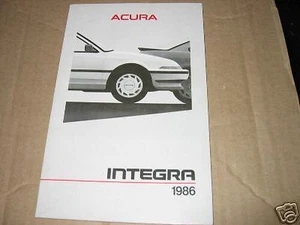 1986 Acura Integra Owners Manuell 86 Mint Neu - Picture 1 of 1