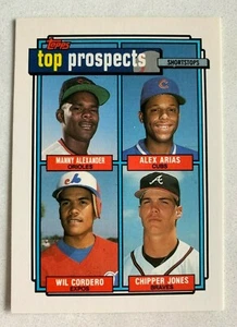CHIPPER JONES 1992 TOPPS Top Prospects ROOKIE Baseball Card #551 ATLANTA BRAVES - Picture 1 of 3