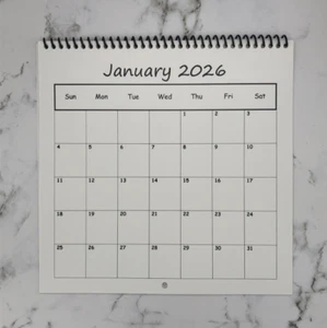 2026 leerer Kalender (3 Stück) 8,5" x 8,5" gedruckt auf schwerem Karton - Bild 1 von 1