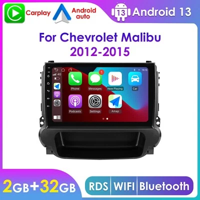 Radio estéreo GPS en tablero para Chevrolet Malibu 2012-2015 Android 13.0 Carplay Foto 1 de 4