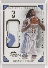 2015-16 Panini National Treasures NBA Material Prime /10 Kenneth Faried #11