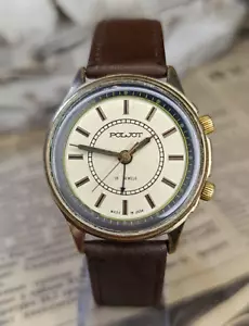 Soviet vintage mechanical wirst watch Poljot Alarm Signal Bzzz USSR 2612.1 18j - Picture 1 of 21