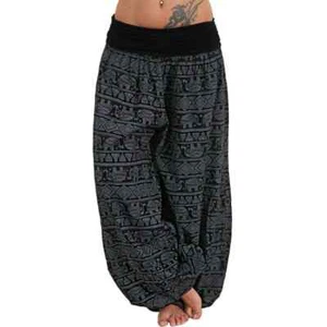Women's Personality Geometric Haren Pants Casual Comfortable Loose Printed Pants - Picture 1 of 28