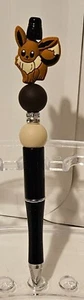Individual Hand-made Eevee Character Pen from Pokemon. with silicone beads. - Picture 1 of 1