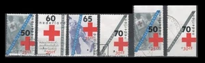 Netherlands B589-B892 + 2 Booklet stamps Red Cross Workers (6 USED Stamps, 1983) - Picture 1 of 1