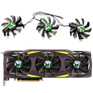 Cartes Graphiques Ventilateur Fan pour MaxSun RTX3070ti 3080ti 8Go Turbo X3 Refroidisseur Ventilateur - Photo 1/16