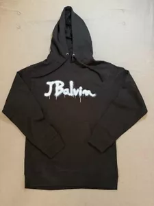 J. Balvin Sweatshirt Adult S Black Pullover Long Sleeves Hoodie Mens. - Picture 1 of 10