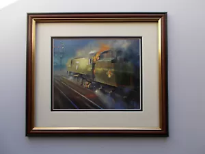 RAILWAY PRINT BY PHILIP D HAWKINS - INTO THE NIGHT - Picture 1 of 1