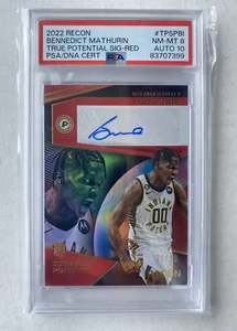 Bennedict Mathurin 2022-23 Recon - True Potential Signatures Red /49 (Auto, RC) - Picture 1 of 4