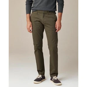 New J.Crew Broken In 484 Slim-fit stretch chino pant Green Size 38x32 - Picture 1 of 16
