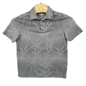 Camisa Polo Nat Nast Mediana Lujo Originales Gris Floral Manga Corta Para Hombre - Imagen 1 de 6