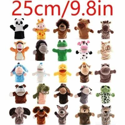25 Styles Animal Hand Glove Puppet Soft Plush Puppets Kid Childrens Toy Funny AU - image 1 of 4