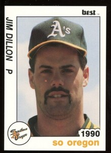 1990 Best Cards Southern Oregon A's JIM DILLON RC ATHLETICS A'S BRAVES