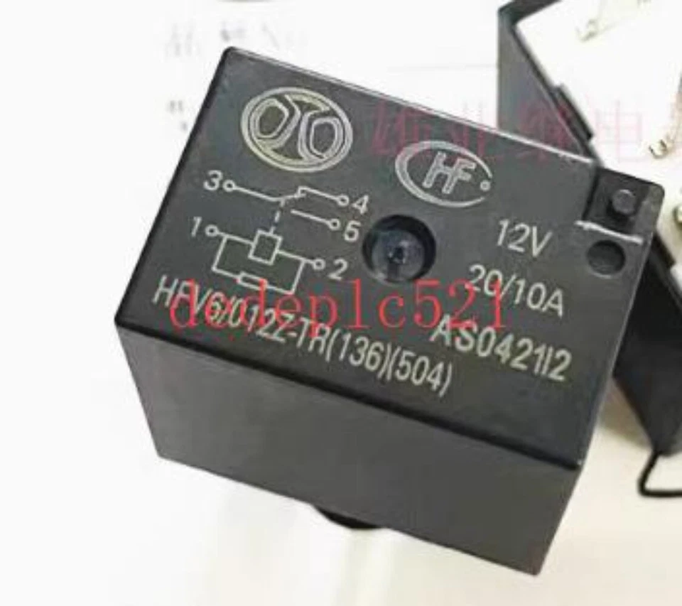 Relé automotriz 3 piezas nuevo HF HFV6/012Z-TR 12V 20A Foto 1 de 3