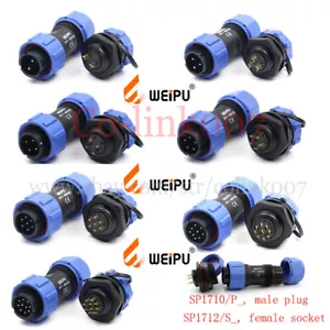 SP17 2 3 4 5 7 9 Connettore impermeabile 10 pin, WEIPU IP68 Spina industriale aviazione - Foto 1 di 10