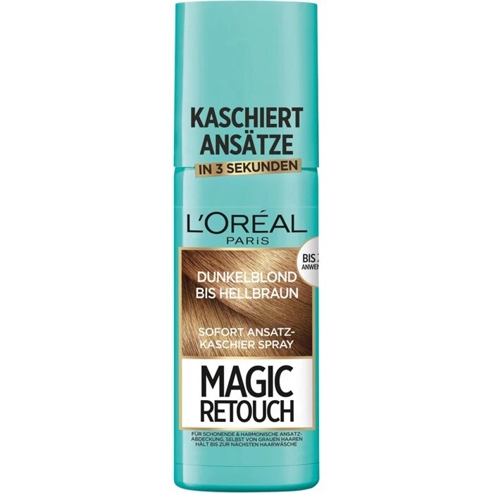 ✅ Loreal Magic Retouch DUNKELBLOND bis HELLBRAUN Ansatz Kaschierspray 75ml ✅ - Bild 1 von 1
