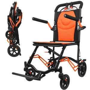 19lbs Ultralight Lightweight Foldable Wheelchair, Travel Wheelchairs for Adults - Picture 1 of 9
