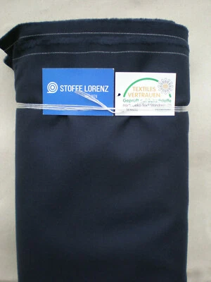 FELLER Gabardine Tissu - Classique - Couleur Bleu Marine - Article au Mètre