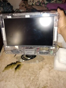 AMPD 13" Prison TV HDMI & RCA Monitor Clear Transparent Shell (READ) - Picture 1 of 4