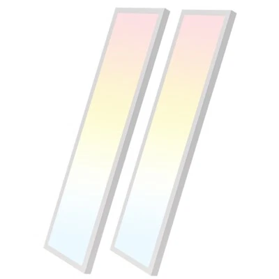 2 PACK 72W 1x4 LED Flat Panel Light 5CCT Selectable 4FT LED Shop Ceiling Light - Image 1 of 4