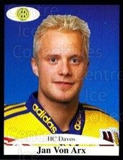1999-00 Swiss Panini Stickers #62 Jan Von Arx