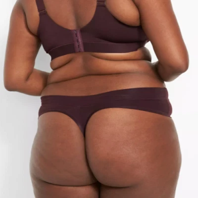 Tanga Panty Cacique Comfort Bliss Lado Ancho Chocolate Ciruela Desnudo Talla Grande 18/20 Foto 1 de 2