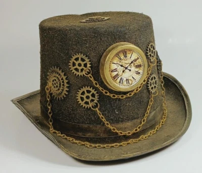 Sombrero de copa Sombrerero Loco Steampunk. Talla 7. Foto 1 de 4