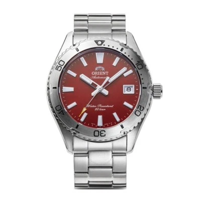 Orient Sports Mako Red Dial Stainless Steel Strap Men's Watch RA-AC0Q09R30B - Image 1 of 4