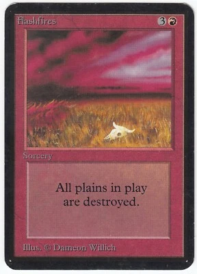 Flashfires - Alpha Edition Light Play Magic mtg LP - 1 - Image 1 of 2