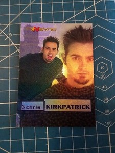 2000 Topps *NSYNC Rainbow Prism Chris Kirkpatrick card 7 of 10