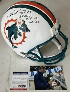 Dan Marino Hand Signed Riddell Full Size Authentic Pro Helmet MVP HOF 420 TD PSA - Picture 1 of 9