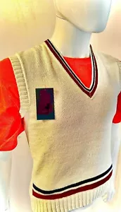 BNWT CRICKET STYLE TANK TOP VEST PULLOVER **MULTIPLE SIZES** - Picture 1 of 2