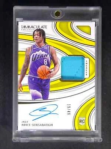 2023-24 Panini Immaculate Brice Sensabaugh RC Rookie Sneaker Patch Auto #19/49 - Picture 1 of 2