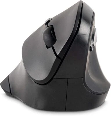 Vertical Ergonomic Wireless Mouse Grey Black Comfortable Handshake Design - Image 1 of 4