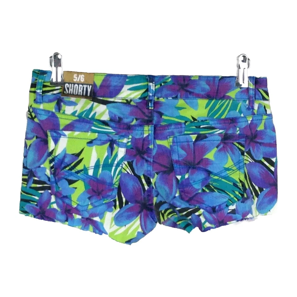 Aeropostale Shorty Mujer Floral Caliente Pantalones Cortos Talla 5/6 Elástico Multicolor Bajo Foto 1 de 4
